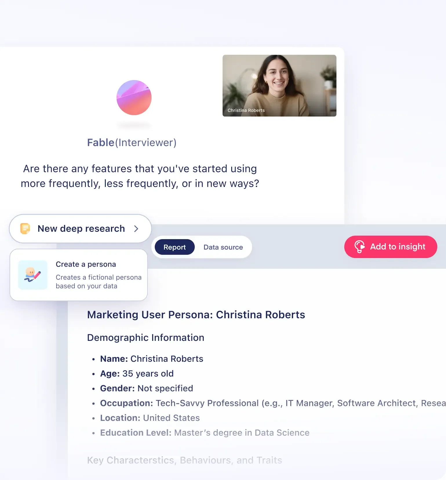 schedule ai interviewer for periodic check-ins and analyze with marvin ai