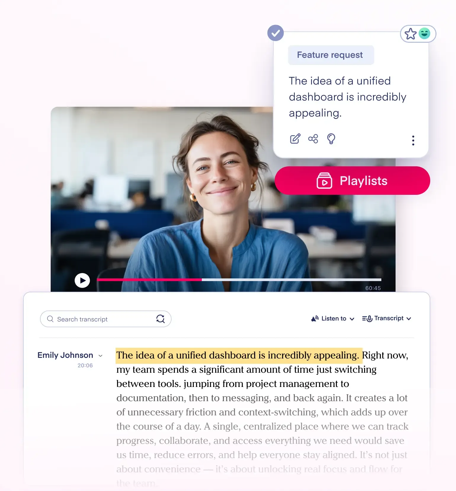 segment and analyze user feedback with notes
